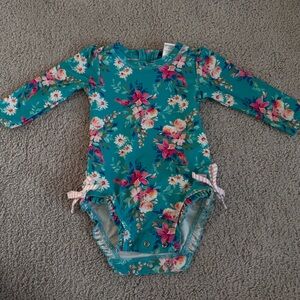 Floral Kids Swim One Piece